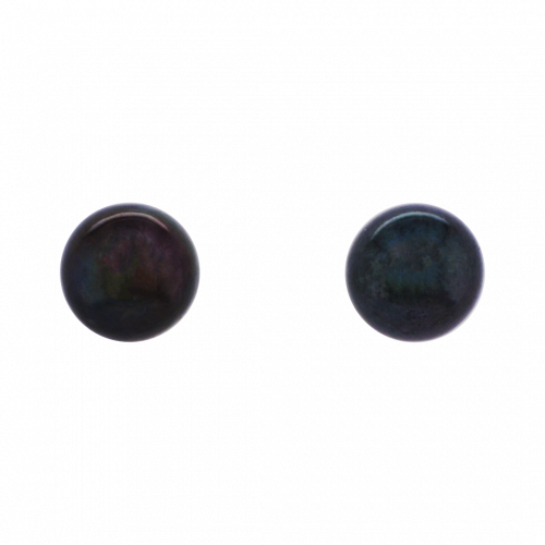 Black Tahitian Pearl Stud Earrings