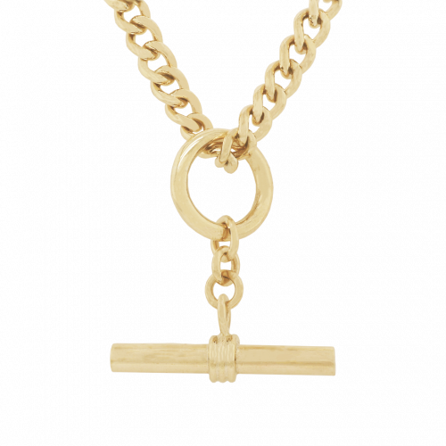 Chunky Curb Fob Chain Necklace