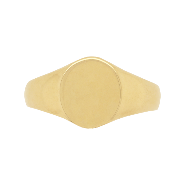 Gold Round Signet Ring | Dalgleish Diamonds » Dalgleish Diamonds