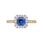 040390 Asscher Ceylon Sapphire Diamond Halo Ring Top 1080x1080