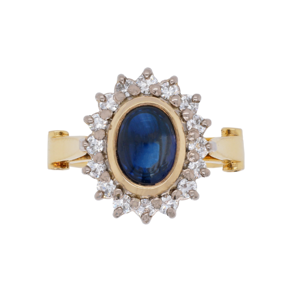 Cabochon Sapphire Ring | Silverhorn Jewelers Santa Barbara