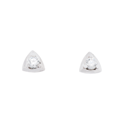 Triangle Shaped Brilliant Cut Diamond Studs