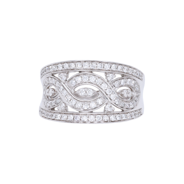 270366 Infinity Pattern Diamond Dress Ring Top 1080x1080