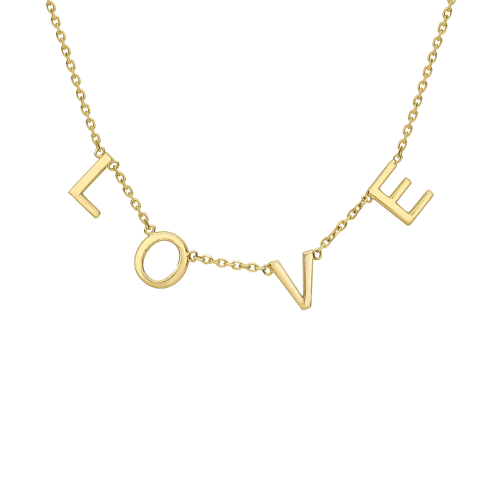 Love Initial Necklace