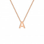 Rose Gold Initial Necklace