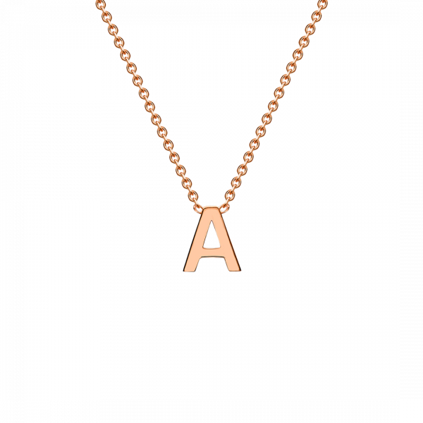 Rose Gold Initial Necklace