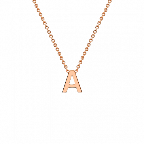 Rose Gold Initial Necklace