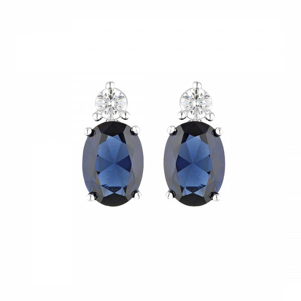 Georgini Silver Aurora Blue Australis Earrings