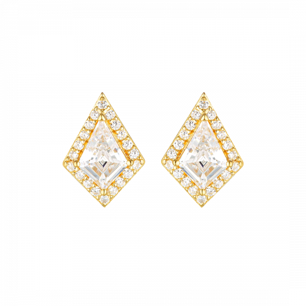 Georgini Gold Rock Star Shield Earrings