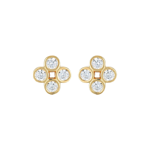 Georgini Stellar Lights Twinkle Stud Yellow Gold Earrings