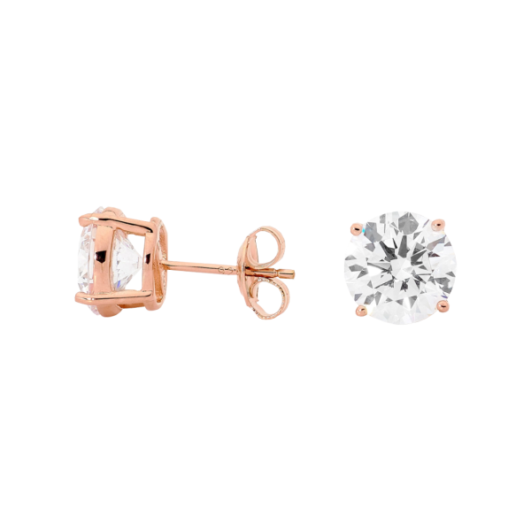 Georgini 9mm Rose Gold Plated Studs