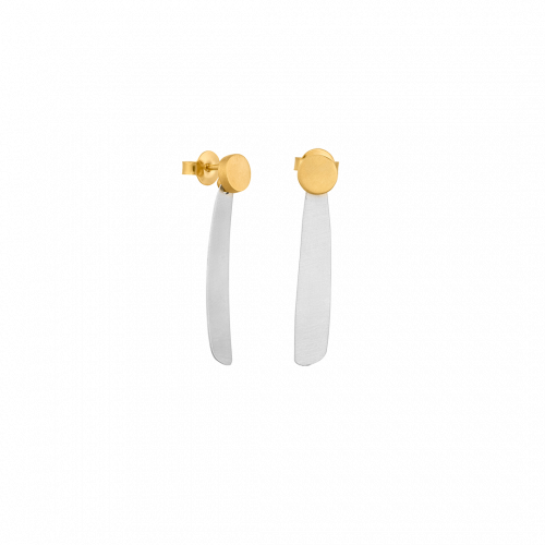 Airosa Silver and Gold Small Earrings
