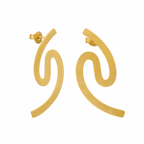 Alexander Gold Medium Earrings