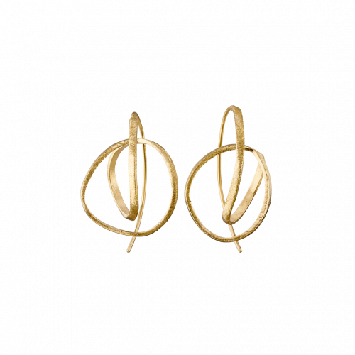 Embolic Gold Medium Hook Earrings