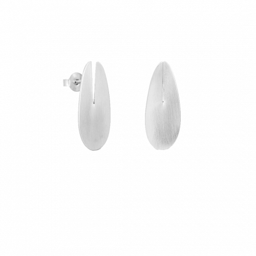Euphorbia Silver Small Stud Earrings