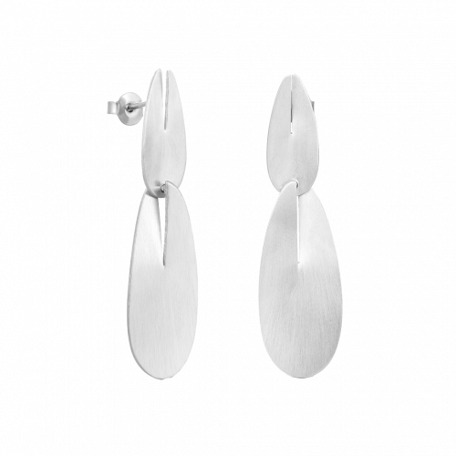 Euphorbia Double Large Drop Stud Earrings