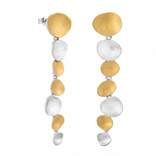 Favorita Gold and Silver Earrings Seven