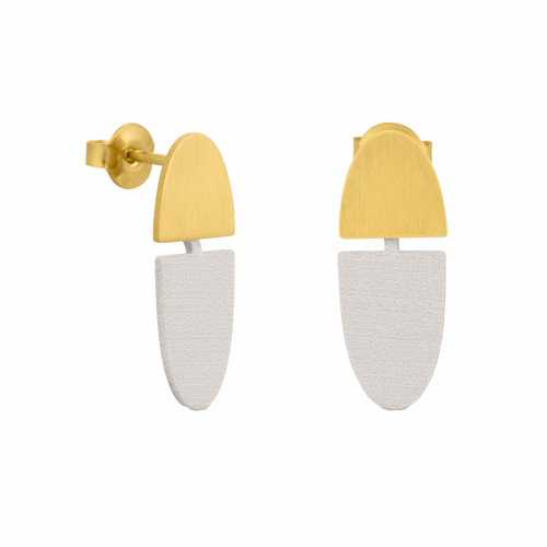 Hana Beige Small Earrings