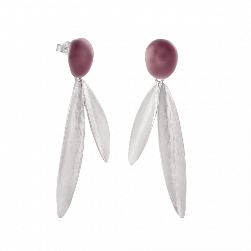 Olivia Silver Large Earrings