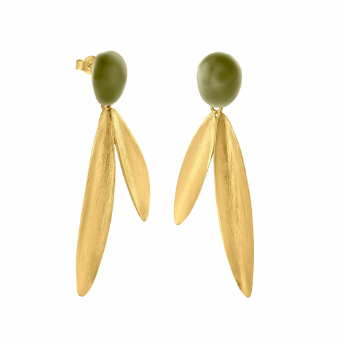 Olivia Gold Large Earrings