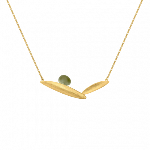Olivia Gold Flat Necklace