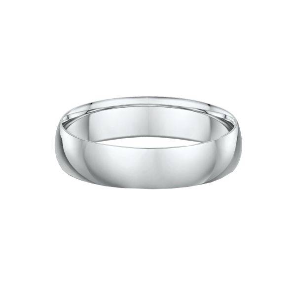Light Dome Classic 5mm Wide Wedding Ring