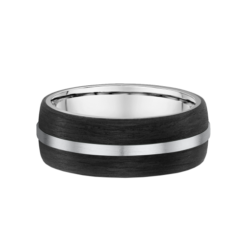 Carbon Fibre Inlay Wedding Ring