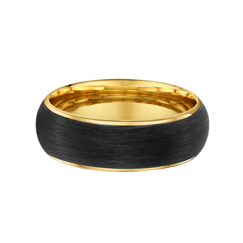 Carbon Fibre Rounded Wedding Ring