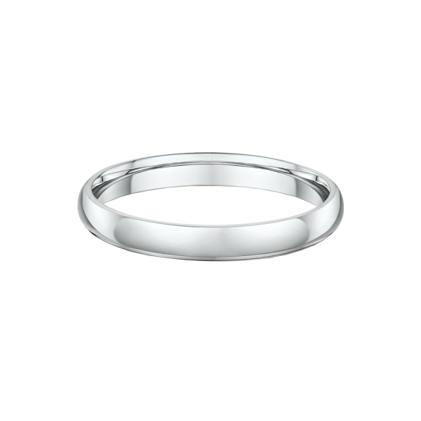Classic Dome 3mm Wide Wedding Ring