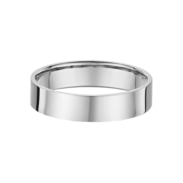 Classic Flat 5mm Wide Wedding Ring