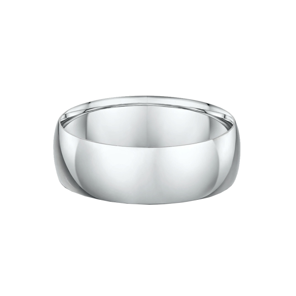 Light Dome Classic 7mm Wide Wedding Ring