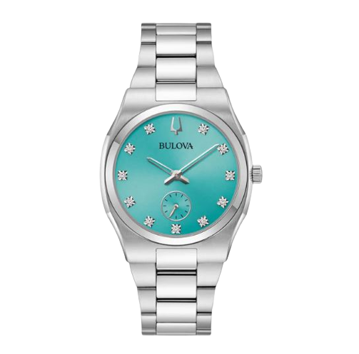 Bulova Ladies Quartz Turquoise Face Watch