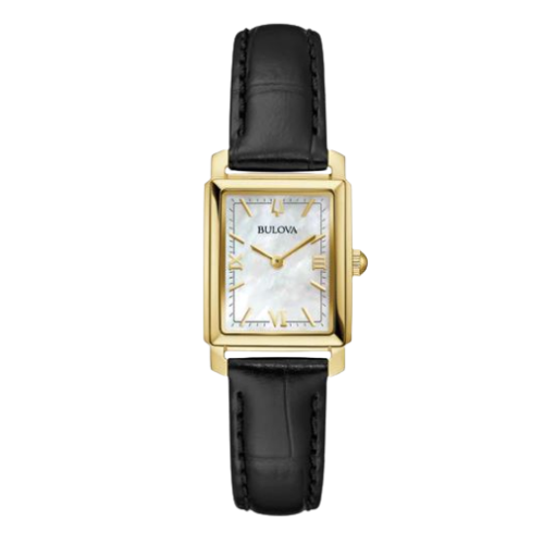 Bulova Ladies Classic - Gold/Black - Rectangle