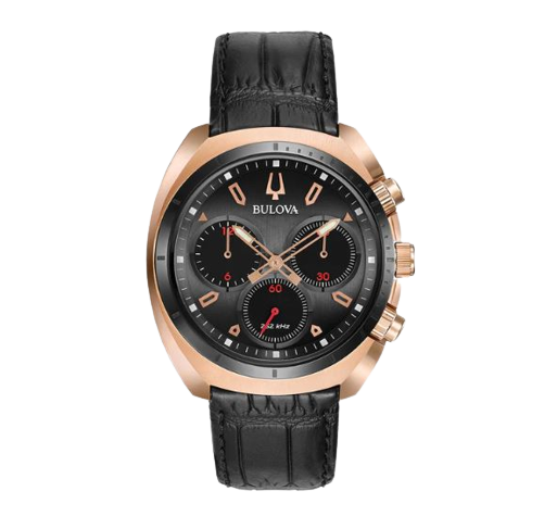 Bulova Gents Curv Chronograph - Rose Gold