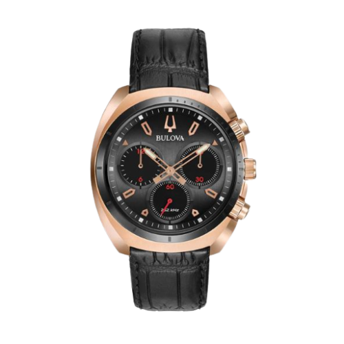 Bulova Gents Curv Chronograph - Rose Gold