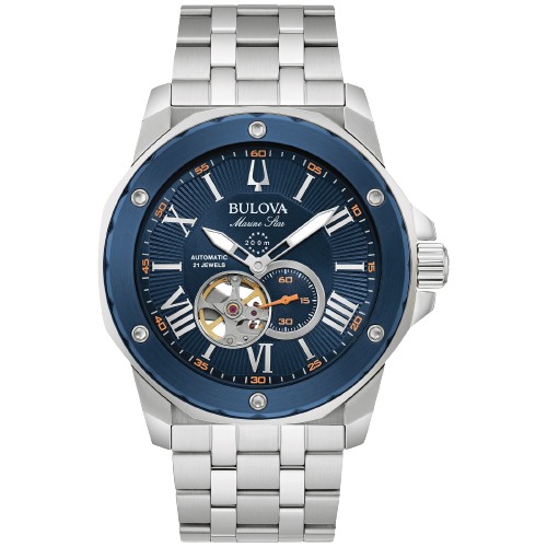 Bulova Gents Marine Star - Blue/Silver