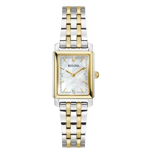 Bulova Ladies Classic - Silver/Gold - Rectangle 