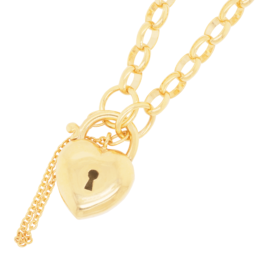 Heart Padlock Clasp Belcher Bracelet Dalgleish Diamonds » Dalgleish