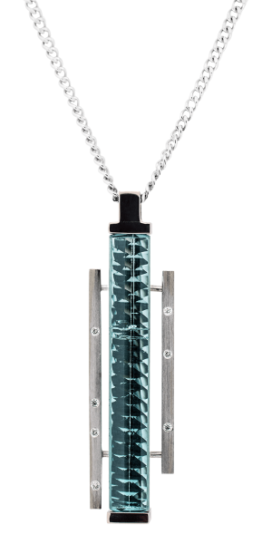 Tourmaline and Diamond Set Pendant
