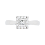 Princess Cut Diamond Halo Ring Top 1083x1083