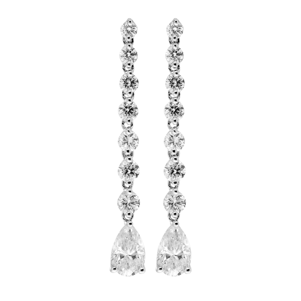 Elegant Diamond Drop Earrings