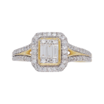 010883 Baguette Diamond Cluster Split Shank Ring Top 1080x1080 copy